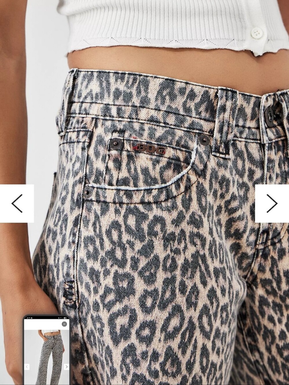 BDG Urban Outfitters Kayla Lowrider Leopard Pants - Picture 7 of 10